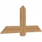Ekena Millwork Eugene Smooth Timber Gable Bracket, Western Red Cedar, 48"W x 22"H x 1 1/2"D x 5 1/2"F, 11/12 Pitch GBW048X22X0206EUG00SWR - alternate 3